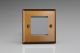 XYG2.BZ Varilight 2 Gang Data Grid Face Plate For 2 Data Module Widths Urban Brushed Bronze Effect Finish