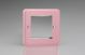 XYG2.RP Varilight 2 Gang Data Grid Face Plate For 2 Data Module Widths Lily Rose Pink