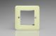 XYG2.WC Varilight 2 Gang Data Grid Face Plate For 2 Data Module Widths Lily White Chocolate