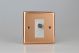 XYG8SW.CU [XYG1.CU + D8SW] Varilight 1 Gang White Satellite TV Socket Urban Polished Copper Coated