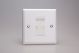 XYGBRHW.CW Varilight 1 Gang White Data Brush Outlet Urban Powder Coated Chalk White Finish