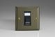 XYGRJ456B.SL Varilight 1 Gang White Cat6 Networking Socket Vogue Slate Effect Finish