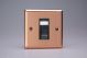 XYGRJ45B.BC Varilight 1 Gang Black Cat5e Networking Socket Urban Brushed Copper Effect Finish