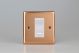 XYGRJ45W.CU [XYG1.CU + DRJ45W] Varilight 1 Gang White Cat5e Networking Socket Urban Polished Copper Coated