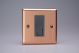 XYGTMB.BC Varilight 1 Gang Telephone Master Socket Urban Brushed Copper Effect Finish