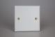 XYSB.MW Varilight Single Blank Plate Vogue Matt White Effect Finish