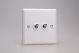 XYT71.CW Varilight 2 Gang Comprising of 1 Intermediate (3 Way) and 1 Standard (1 or 2 Way) 10 Amp Toggle Switch Urban Powder Coated Chalk White Finish