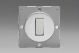 EG1S Varilight European Brushed Steel Finish VariGrid 1 Gang 1 or 2 Way 10A Rocker Switch