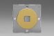 EGD1B Varilight European Brushed Brass VariGrid 1 Gang Keystone EuroData Grid Plate