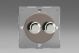 EGTP2R Varilight European Pewter VariGrid V-Dim Thermal Series 2 Gang 1 or 2 Way 40-250 Watt Dimmer