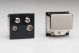 DQUAB The Sky+ Module in Black with 4 Outlets. Use with Varilight Data Grid Plates